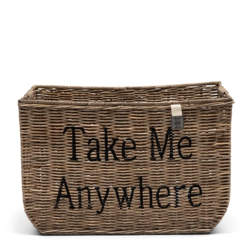[50411] Panier à vélo en  « TAKE ME ANYWHERE »